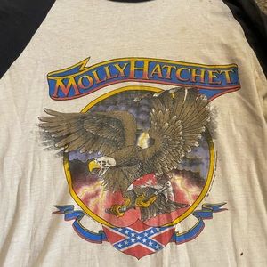 Vintage ladies Molly Hatchet ‘81 World Tour baseball tshirt